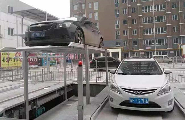 隱藏地下雙層機(jī)械車位-簡易升降式
