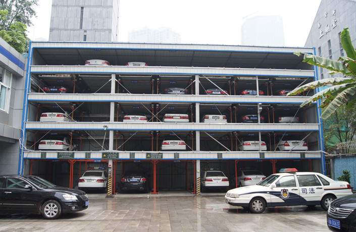 五層智能立體車庫-升降橫移式 五層智能立體車庫-升降橫移式